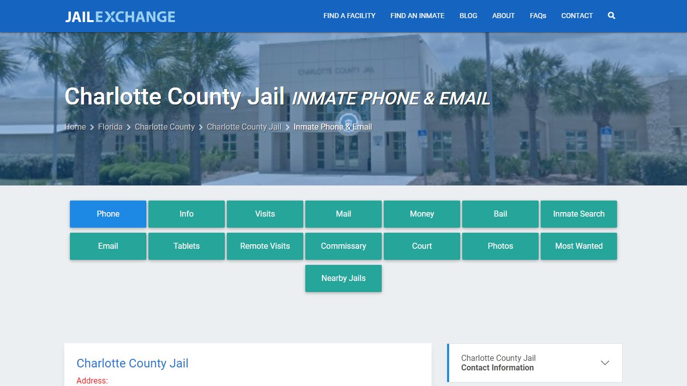 Inmate Phone - Charlotte County Jail, FL - Jail Exchange